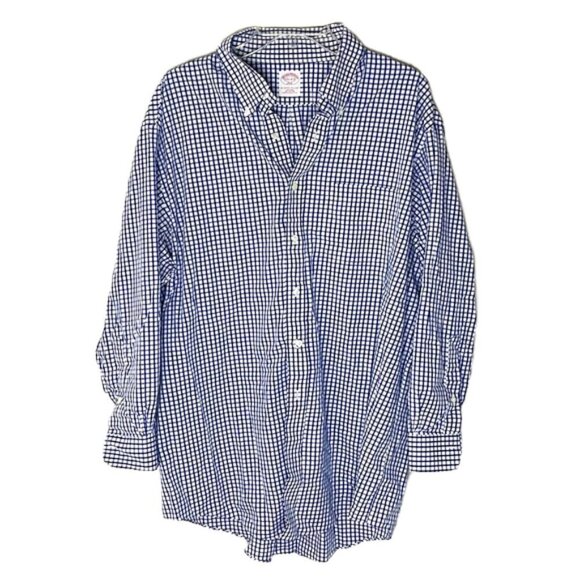 BROOKS BROTHERS Button Down Shirt Size 17.5 - Picture 1 of 5